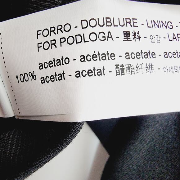 Zara Black Cropped Double Breasted Blazer Jacket Size Medium - Picture 8 of 10